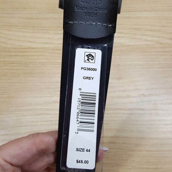 PGA TOUR Mens Belt Size 44 Gray Perforated Ventilated Padded Strap Cushioned - Picture 7 of 8